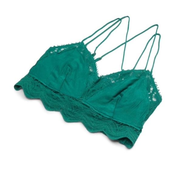 Free People》NWT Ilektra Bralette Crop Top Green-Lg - Picture 6 of 7